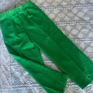 Women’s bright  Green Pants handmade medium